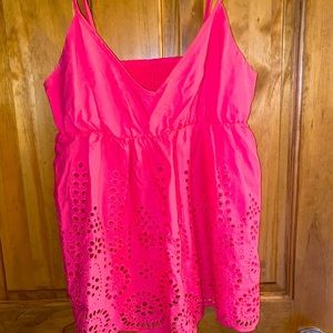 Boutique babydoll eyelet top S